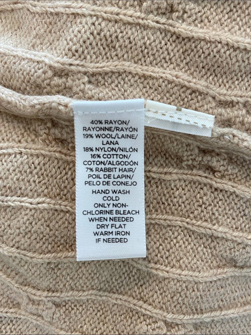 Ann Taylor LOFT Cable Knit Crew Sweater, Size M - Picture 14 of 14